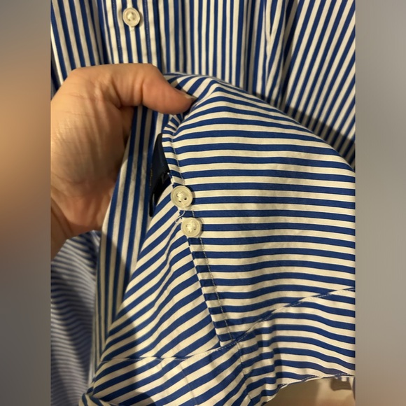 Polo Ralph Lauren blue striped collared dress size 12 - Picture 12 of 16
